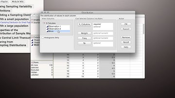 Sampling Distribution Definitions, and Making a Real Sampling Distribution (Module 1 6 6)