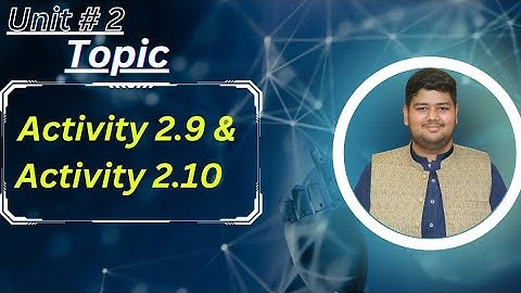 Class 10| Computer |Activities |Activity 2.9|@brainwavesofficial123 |By sir Usman