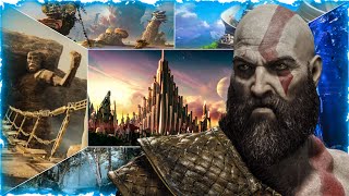 God of War Ragnarok mostra seus 9 reinos em mapa da edição de colecionador