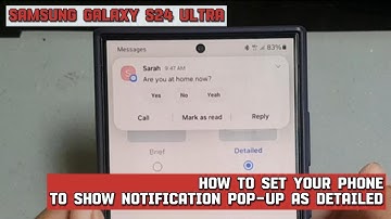 How to set your Samsung Galaxy S24 Ultra to show notification pop-up as detailed