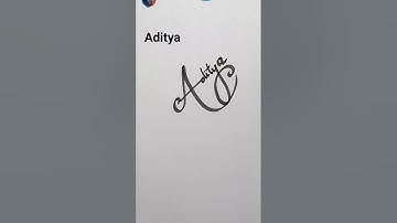 Aditya name style sign #signature #shorts