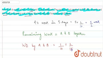 A and B can do a piece of work in 10 days and 15 days respectively. They started the work togeth...