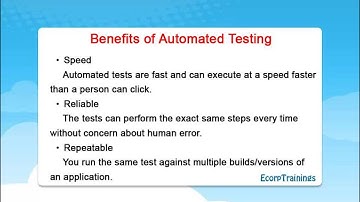 QTP Online Training India | Automation Testing Free Demo | QTP Videos @ Ecorptrainings