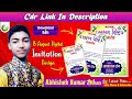 Latest &amp; Best 15 August Digital Invitation Card Free CDR Design