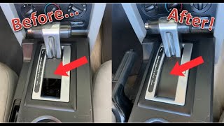 How To Replace Gear Shifter Trim Blind Cover On A 2005-2009 Ford Mustang