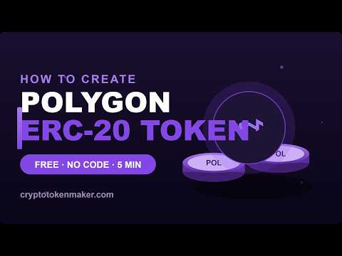Create Polygon Token ERC 20 — Free No Code Generator