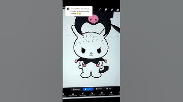 Kuromi EXPOSED 💀 jk will draw her normal too 😂 #kuromi #sanrio #hellokitty #cute #drawing #funny
