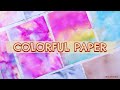 HOW TO MAKE COLORED PAPER AT HOME 🌜 TURNING WHITE PAPER INTO COLOR PAPER SHEETS 🌛 PATTERN PAPER