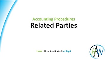4.14 Accounting Procedures - Related Parties *** Preview *** HAW - How Audit Work ***