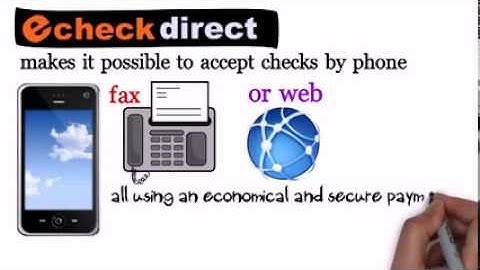 checks by internet | echeck direct | (818) 538-7885 | accept checks by phone
