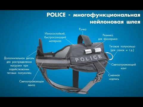 Collar POLICE многофункциональная шлея для собак