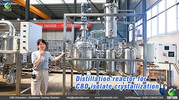 vacuum reactor for CBD isolate crystallization