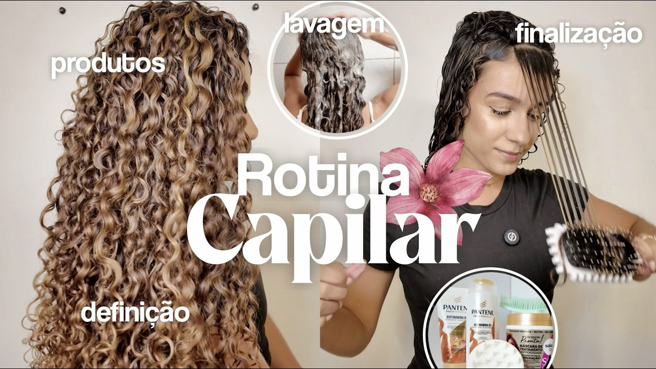 ROTINA CAPILAR CACHEADA: meus segredos de lavagem + definição PERFEITA ⭐️