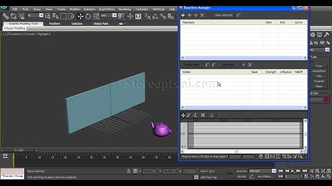 Introduction to Reaction Manager In Autodesk 3Ds Max