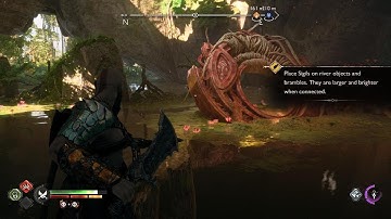 God of War Ragnarök - Place Sigil On River Objects and Brambles