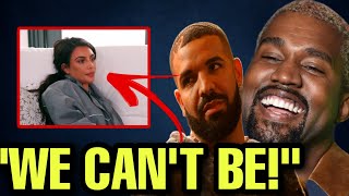 Kim Kardashian Completely Overlooked And Embarrassed By Drake And Kanye West kanyewest