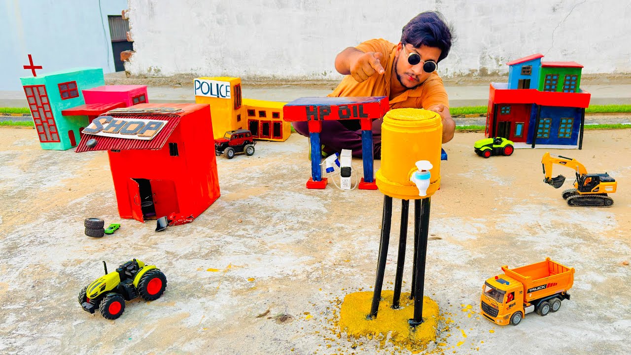 I Build water supply water tank in smart city -dabbaunboxing