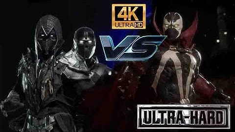 MORTAL KOMBAT 11 INDONESIA  - Noob Saibot VS Spawn Very Hard 4K UHD Graphics