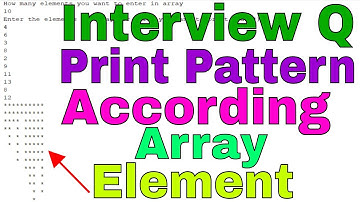 Write a program to Print Stars patterns Corresponding array elements in java