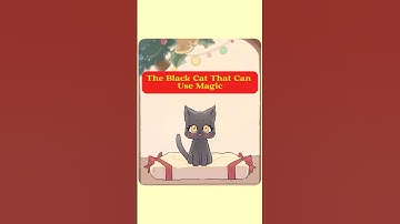 The Black Cat That Can Use Magic. #cat #animals #animation