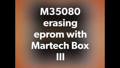 Martech Box III programmer