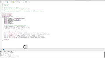 C++ Programs to Accompany Programming Logic and Design 8th Edition Lab 2-3