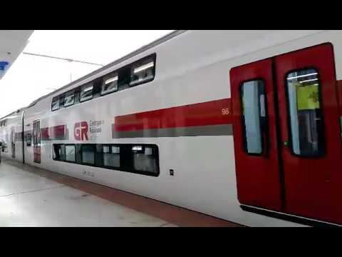 ახალი ორსართულიანი მატარებელი ბათუმის რკინიგზის სადგურში