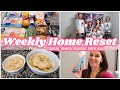 HOME RESET | WEEKLY RESET - CLEAN WITH ME, EASY DINNER, GROCERIES, PATPAT HAUL