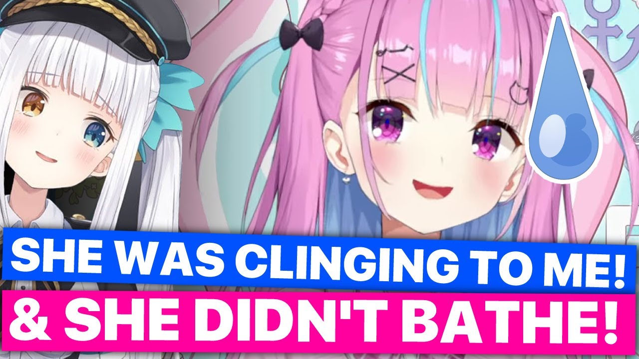 When Mea Who Hadn’t Bathed, Clung Closely To Aqua (Minato Aqua / Hololive) [Eng Sub]