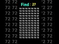 Try To Find This Number 27 Within 5 Second рџ ђрџ ђрџ ђ Shorts Quizbear2m Try To Find This Number 27 Within 5 Second рџ ђрџ ђрџ ђ Shorts Quizbear2m