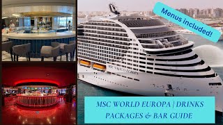 MSC World Europa | Drinks Packages & Bar Guide!