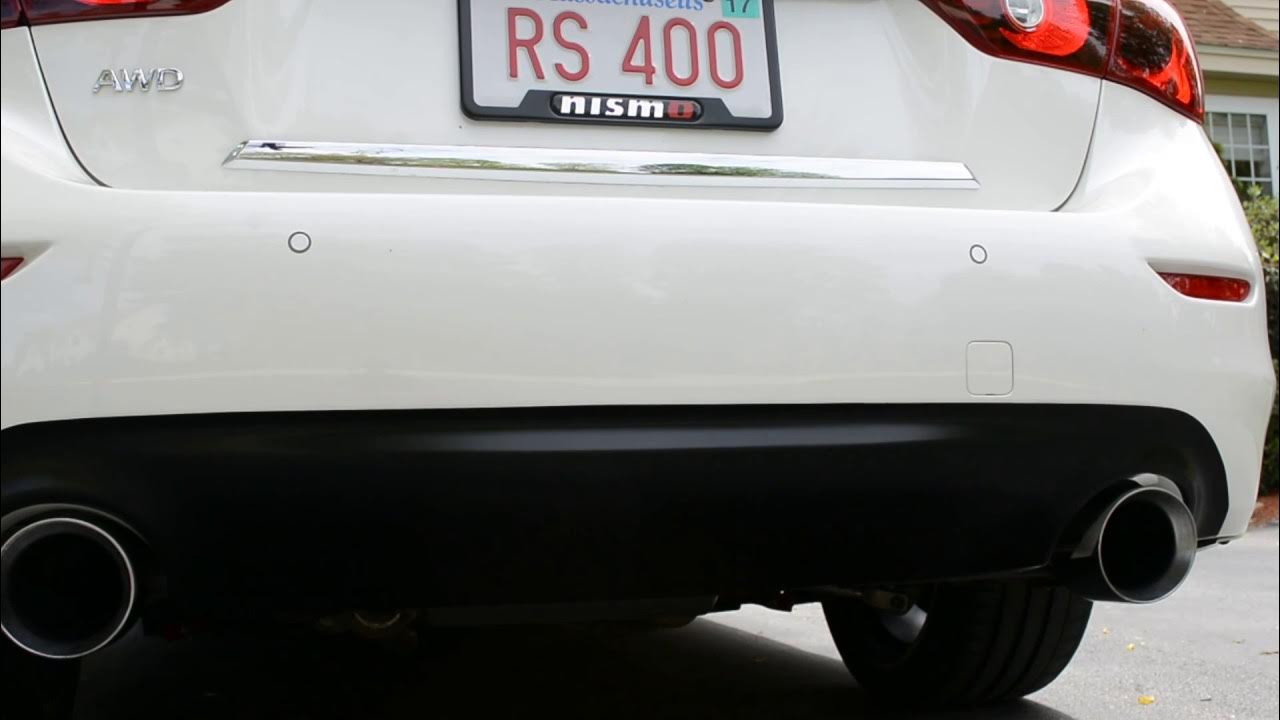 Tanabe Medalion Touring Exhaust Q50S Red Sport Revs YouTube