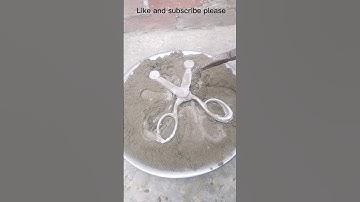 Amazing scissor sand casting #shorts #sand #viral #amazing #scissors