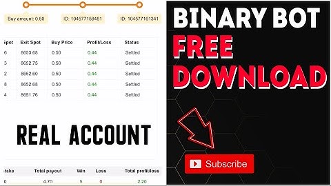 Binary Bot for Free Download #derivbot