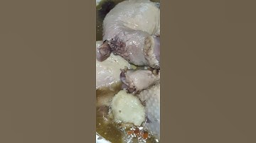 Nutritious Home cooked Dong Guai Chicken herbal soup with dried red dates, Longans and Goji Berries