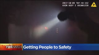 Deputy's Rescue Of Disabled Woman From Fire Caught On Camera