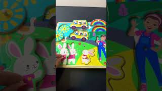 Ms Rachel Cute Wooden Puzzle Sound #nurseryrhymes #toys #trending #shortvideo #shorts