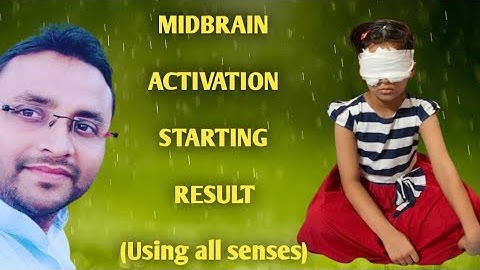Starting result of MIDBRAIN ACTIVATION by using all senses power cute girl Mishti Bajpai #midbrain