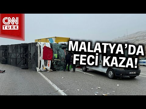Malatya'da Yolcu Otobüsü Devrildi: Ölü ve Yaralılar Var! #Haber