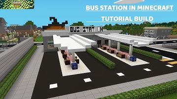 How to build a bus station in minecraft   builders tutorial