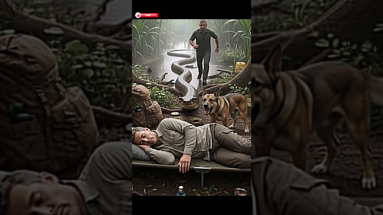 He Was Sleeping… An Anaconda Was Coming | Cinematic Swamp Survival Scene