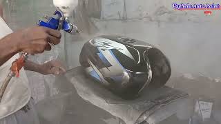 CT-100 New Model Color,Sticker and Clear Apply | Bike Petrol tank Paint | High Quality Paint Job |