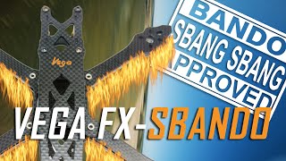 🔥 NEW FPV FRAME 🔥 VEGA FX SBANDO for SBANG in BANDO 😍 Maiden Freestyle Flight Test