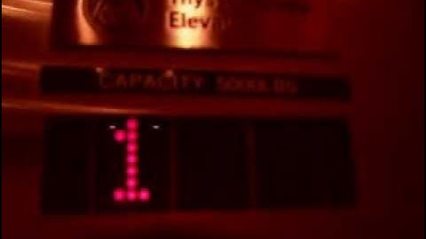 900 Video WEIRD BUZZ ThyssenKrupp Elevator at Sutton Hall w/ Nudge mode