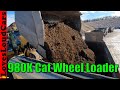 980k caterpillar wheel loader filling trucks