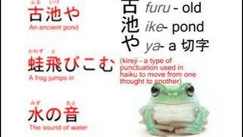 Japanese Haiku by Basho