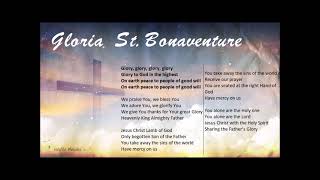 Video thumbnail of "Gloria hymn - St Bonaventure version - As per New Roman Missal"
