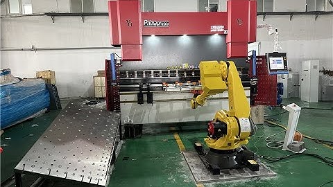 Fanuc robot arm bending cell Da69t 8+1 axis cnc Hawe pump driven type press brake