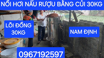 Nồi hơi nấu rượu bằng củi 30kg lõi đồng Lắp tại nam định 0967192597