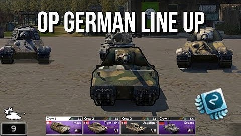 This German Line Up Dominates - War Thunder Mobile Tech Tree Update 